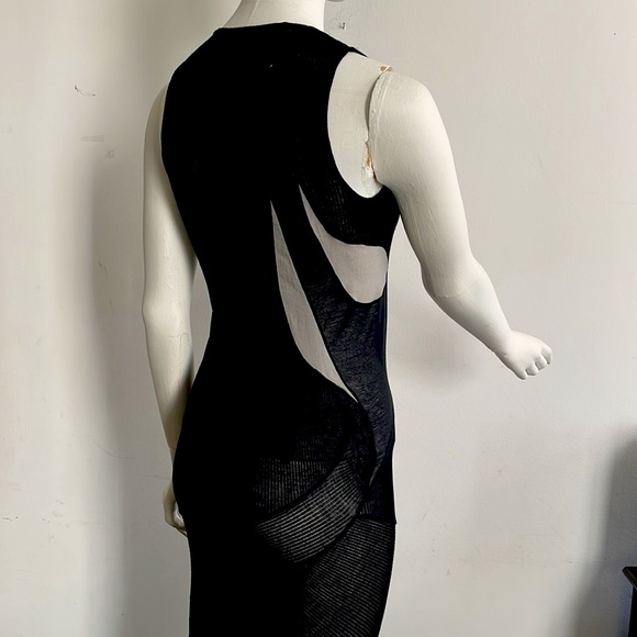 90s Helmut lang  knit dress . Detailed seaming and color blocking details . - Picture 3 of 6